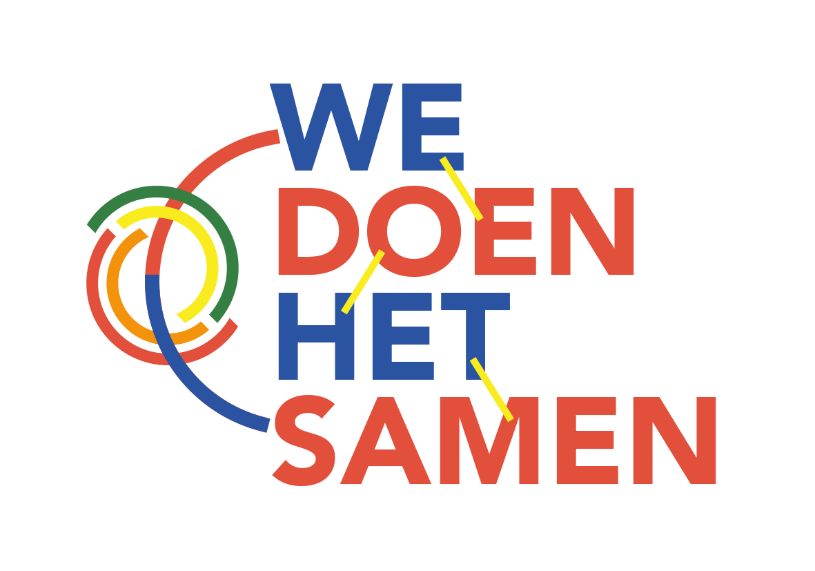 Logo in kleur van het We Doen Het Samen Coalitie